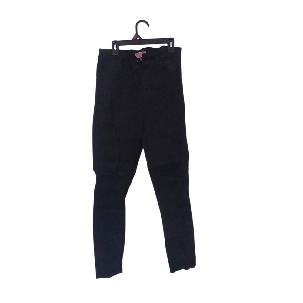 Wax Jean Black Denim with Pink Tag